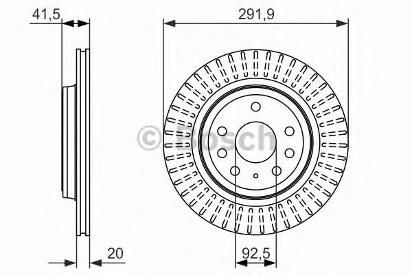 0986479950 Bosch disco do freio traseiro