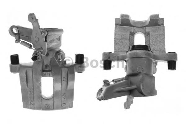 0986473992 Bosch suporte do freio traseiro esquerdo