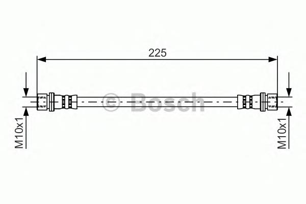 1987481413 Bosch mangueira do freio traseira esquerda