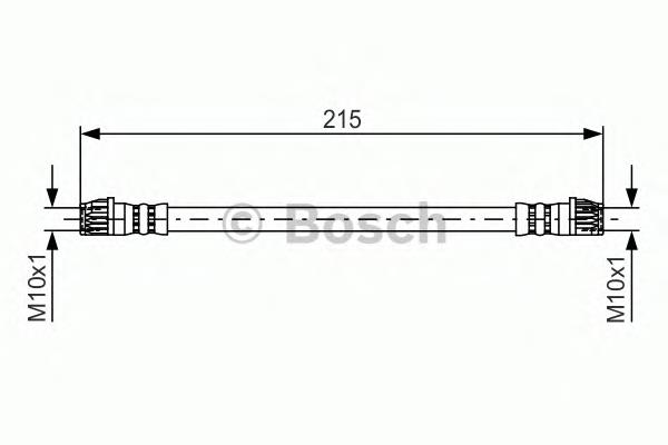 1987481396 Bosch mangueira do freio traseira