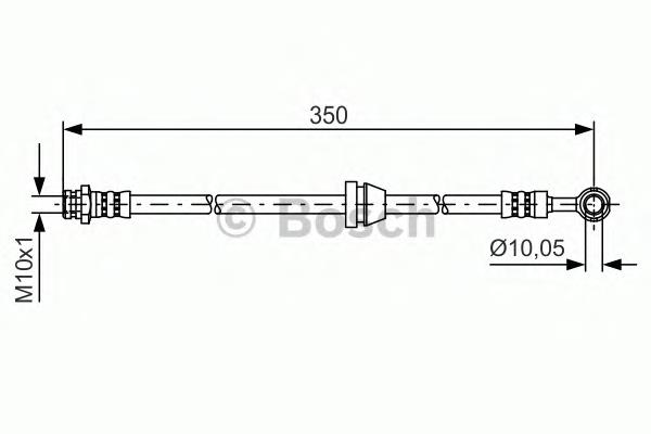 1987481388 Bosch mangueira do freio dianteira