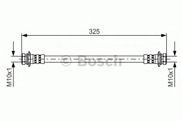 1987481404 Bosch mangueira do freio traseira