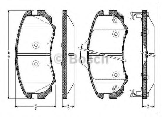 Sapatas do freio dianteiras de disco para Hyundai Sonata 
