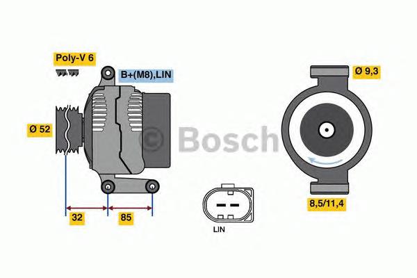 0121715102 Bosch gerador