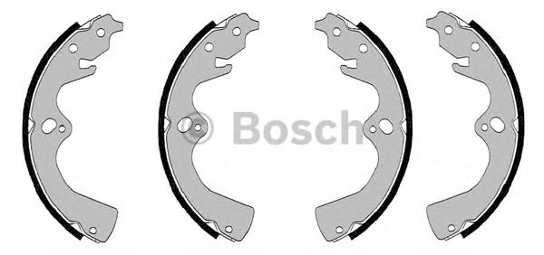 F026008019 Bosch sapatas do freio traseiras de tambor