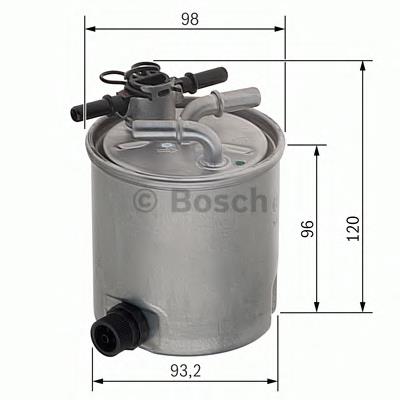 F026402019 Bosch filtro de combustível