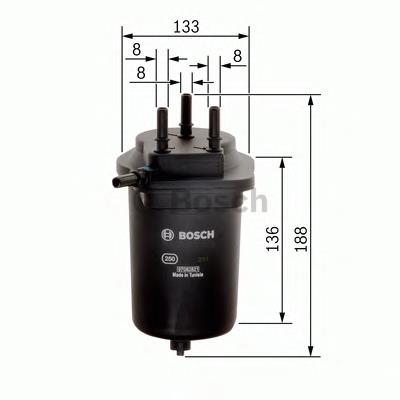 F026402080 Bosch filtro de combustível