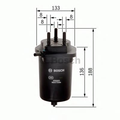 Фильтр тонкой очистки топлива Bosch F026402080 цена, от 24.16 USD