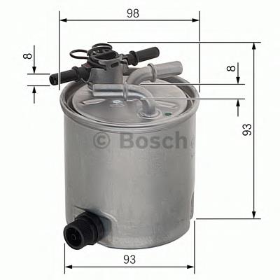 F026402072 Bosch filtro de combustível