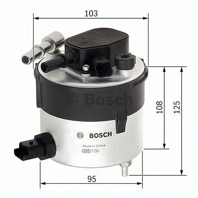 F026402046 Bosch filtro de combustível