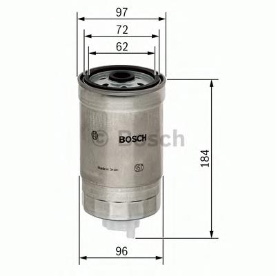 F026402036 Bosch filtro de combustível