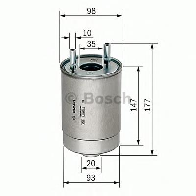 F026402067 Bosch filtro de combustível