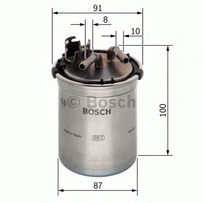 F026402056 Bosch filtro de combustível