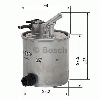 F026402059 Bosch filtro de combustível