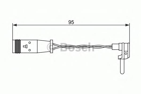 1987473070 Bosch sensor traseiro de desgaste das sapatas do freio