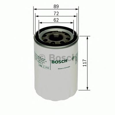 F 026 407 018 Bosch filtro de óleo