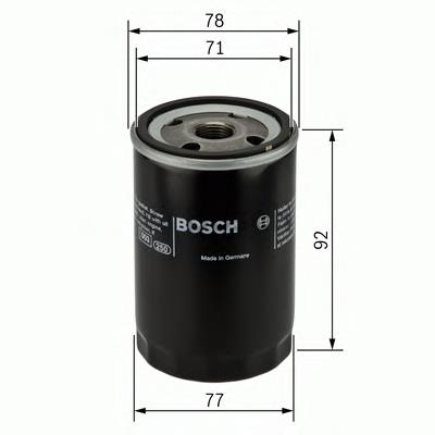 F026407017 Bosch filtro de óleo