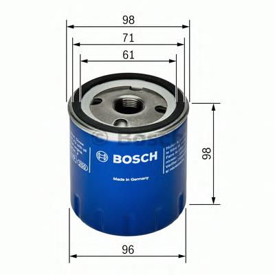 F026407106 Bosch filtro de óleo