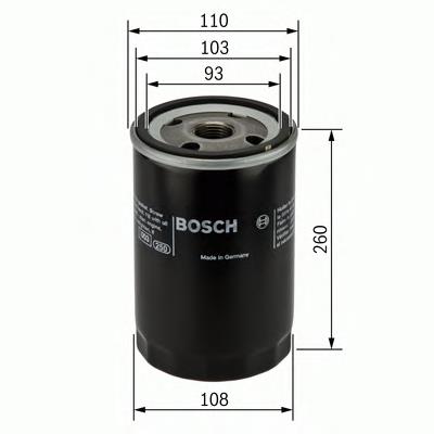 F026407105 Bosch filtro de óleo