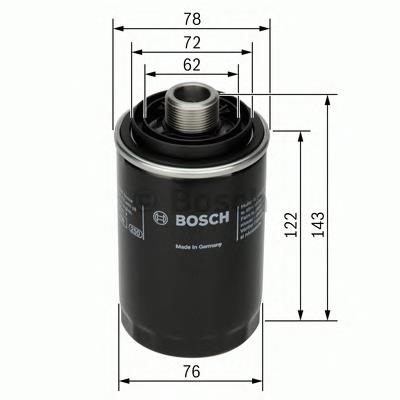 F026407080 Bosch filtro de óleo