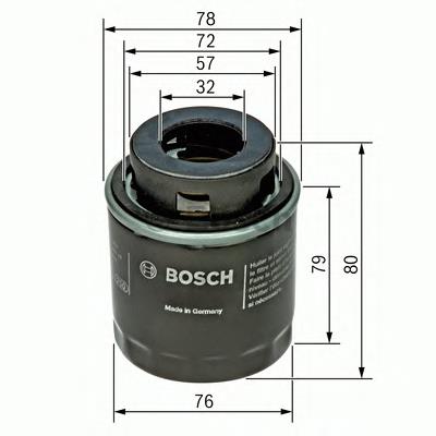 F026407079 Bosch filtro de óleo