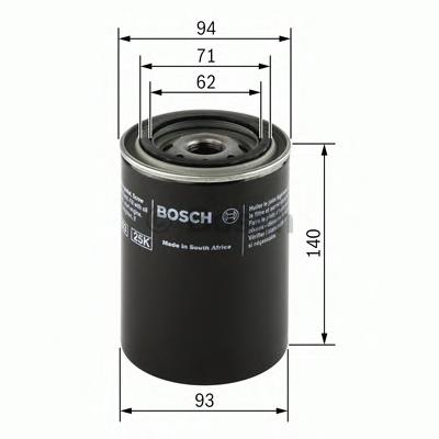 0451203235 Bosch filtro de óleo