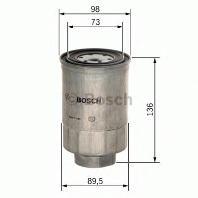 0 986 450 508 Bosch filtro de combustível