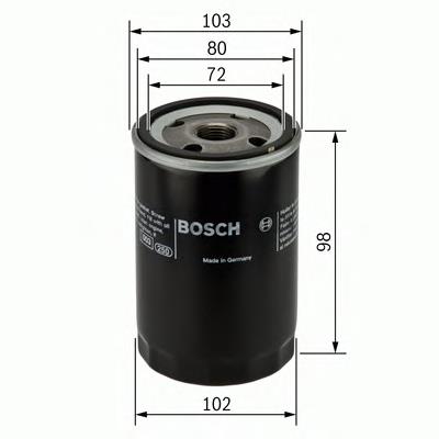0 451 103 365 Bosch filtro de óleo