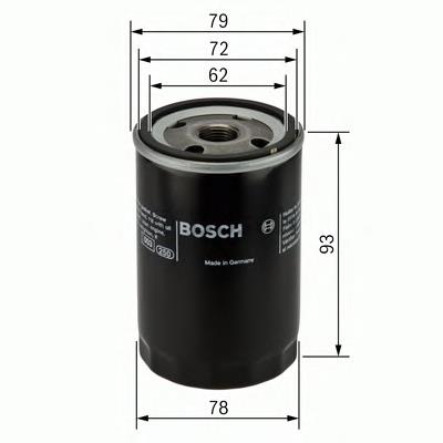 0451103363 Bosch filtro de óleo