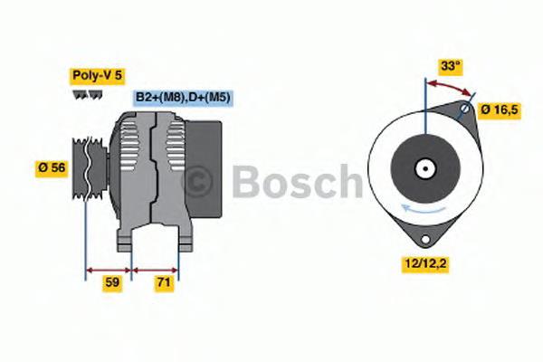 0124325146 Bosch gerador
