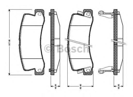 Sapatas do freio traseiras de disco PF0292 Magneti Marelli