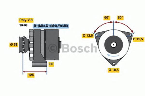 0120469119 Bosch gerador