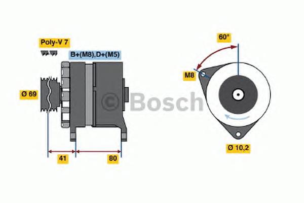 0120468024 Bosch генератор