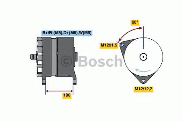 0120689587 Bosch gerador