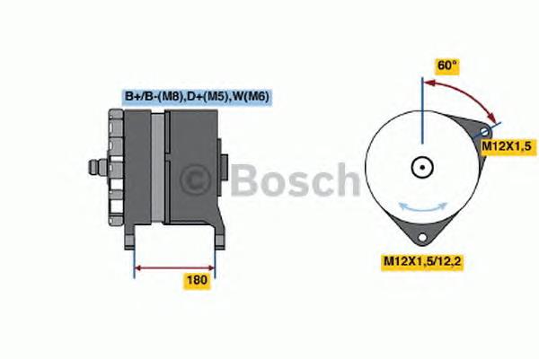 0120689588 Bosch gerador