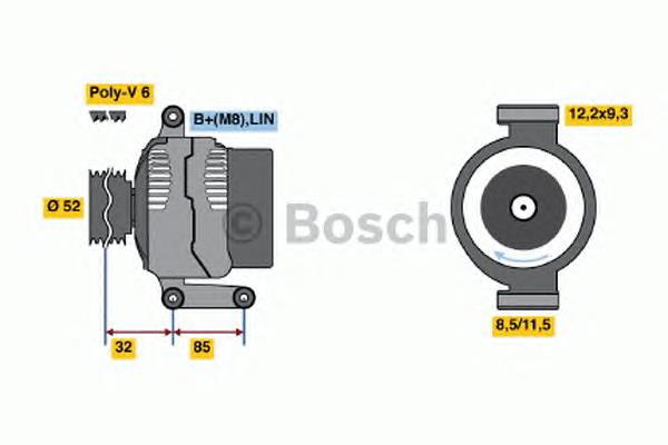 Gerador 0121715032 Bosch