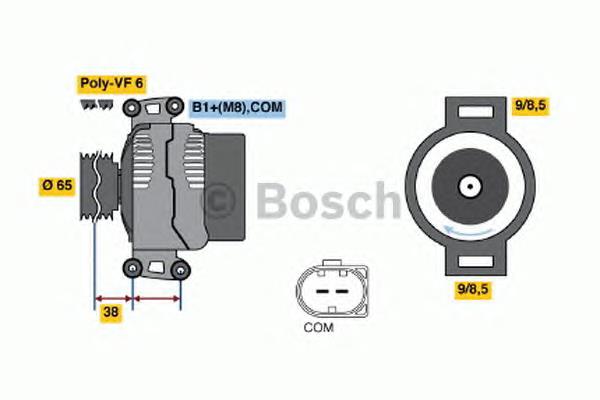 0121715022 Bosch gerador