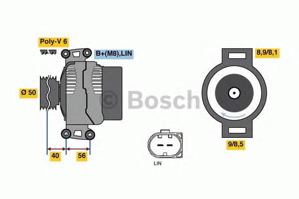 0121813001 Bosch gerador