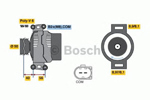 0121715006 Bosch gerador