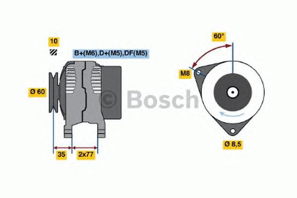 Купить 0123310048 Bosch Генератор