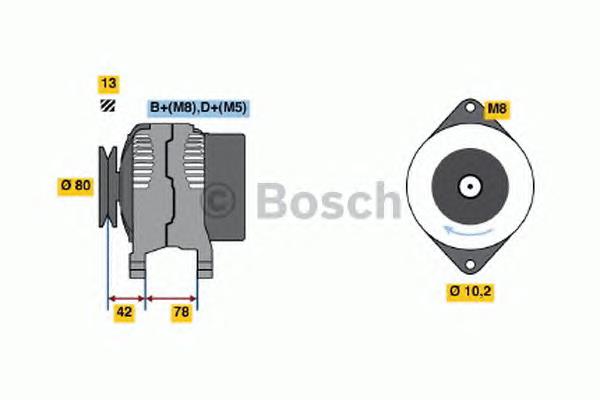 0123310033 Bosch gerador