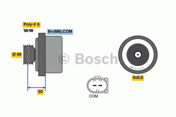 Gerador 01220AA360 Bosch