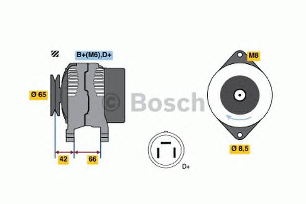 Gerador 0123115012 Bosch