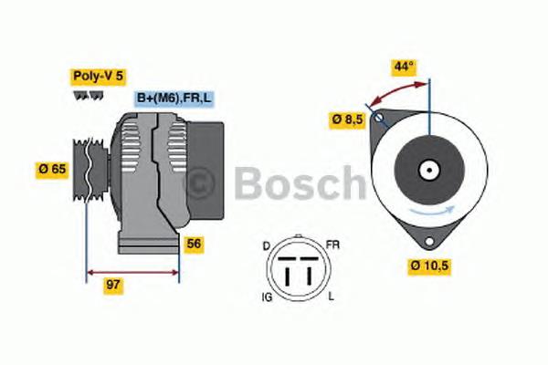 0123115009 Bosch генератор
