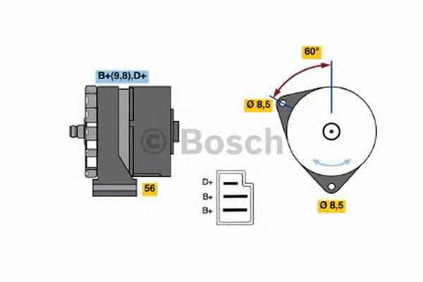 0120488118 Bosch gerador