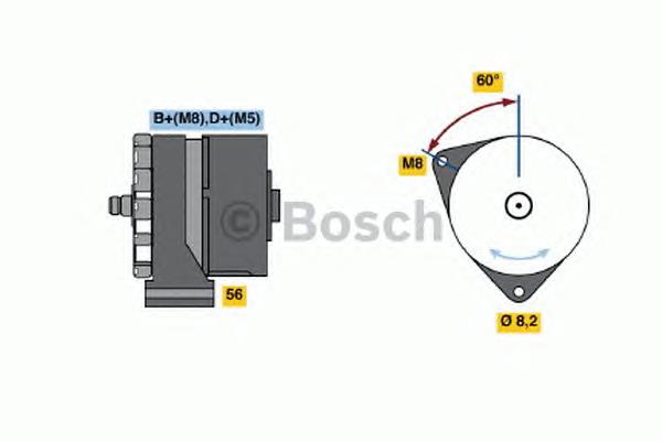 0120488144 Bosch gerador