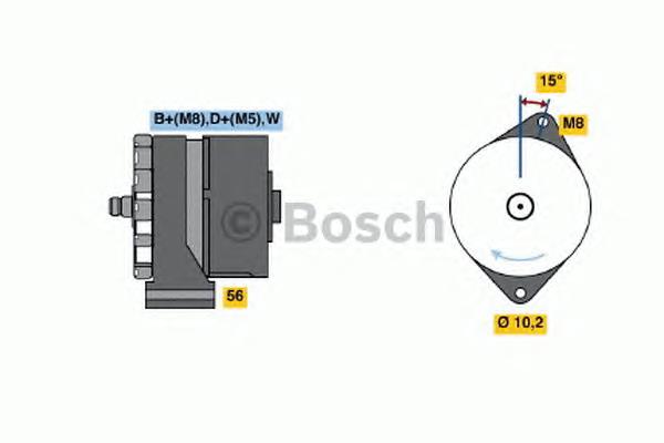 0120489376 Bosch gerador