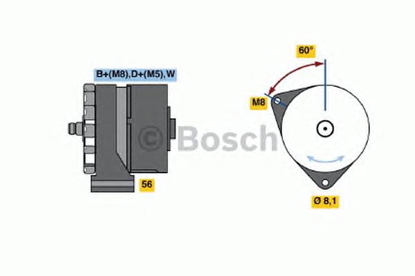 0120489367 Bosch gerador