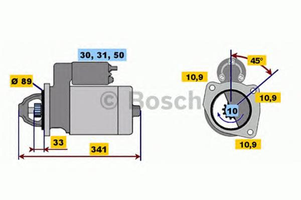 0001368026 Bosch motor de arranco