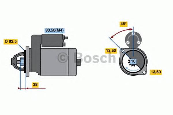 0001369022 Bosch motor de arranco